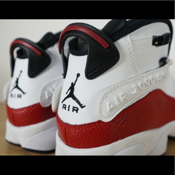 Nike Air Jordan 6 Rings Sneaker Grade School Red - Picture 7 of 7